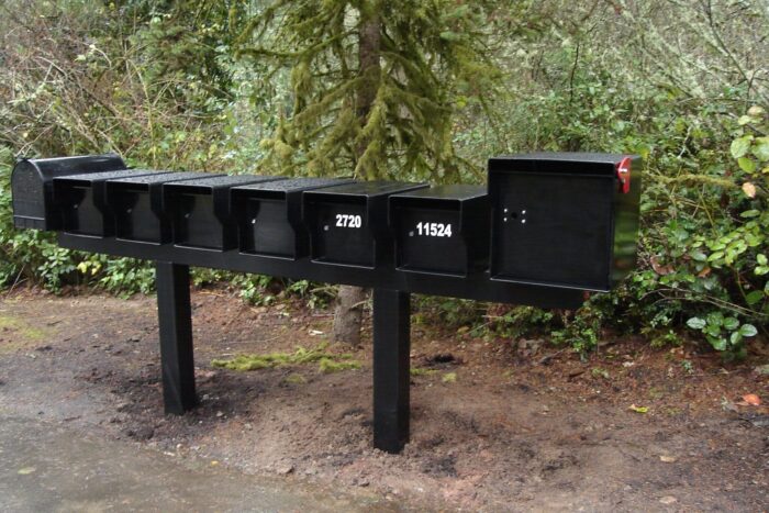 package box with other mailboxes