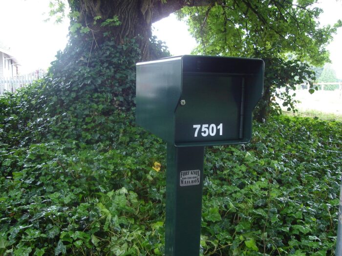 Green Large Standard mailbox
