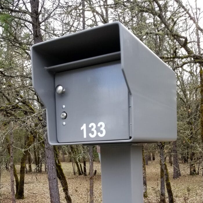 Grey Large Standard Mailbox