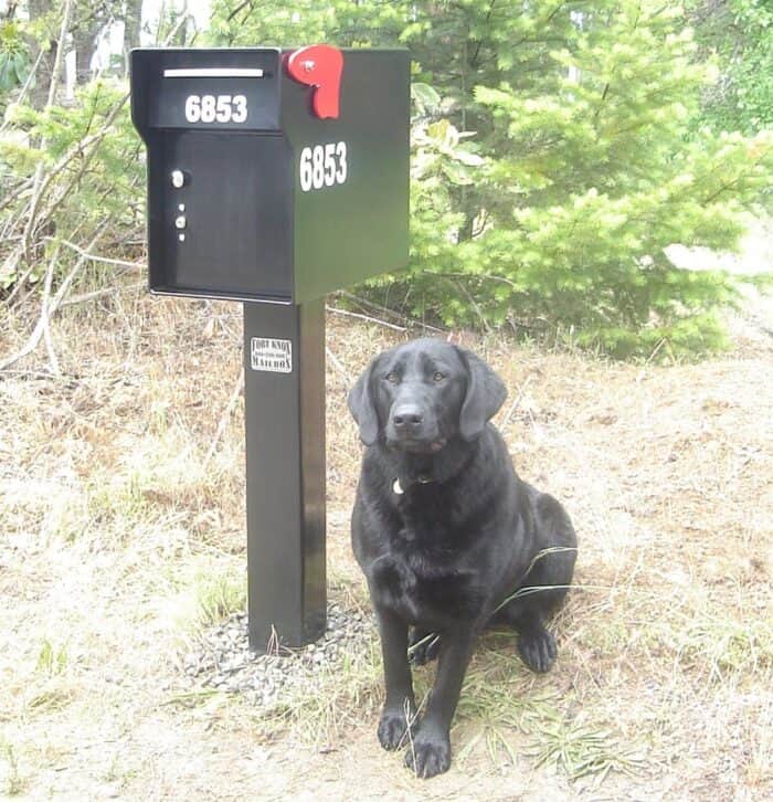 Black vacationer Mailbox