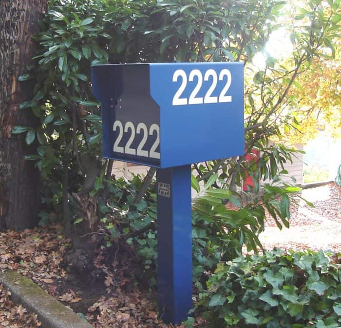 blue package box