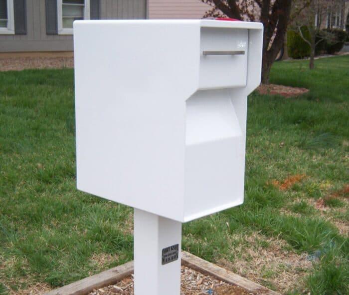 White Vault mailbox