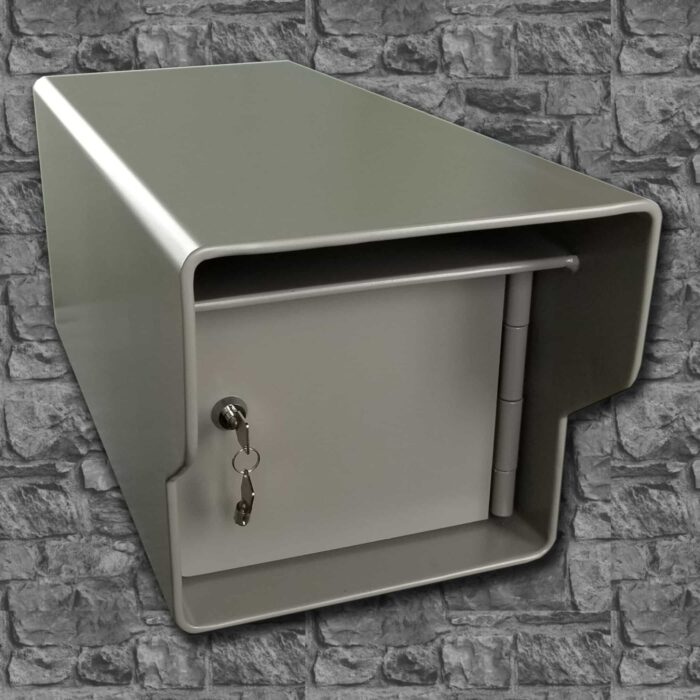grey small mailbox